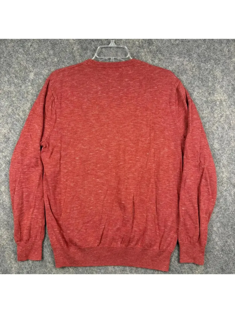 J. Crew Men’s Lightweight Sweatshirt Heather Red Medium Cotton EUC 796